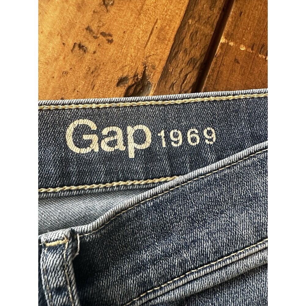 Gap 1969 Vintage True Skinny Mid Rise Raw Hem Women’s Size 27 Jeans Pants - Picture 8 of 16